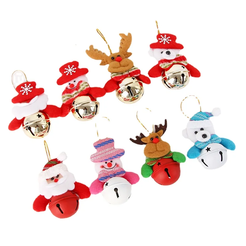 DIY 2022 Christmas Decoration Accessories Bell Old Man Snow Deer Tree Decorations Day Gifts | Дом и сад