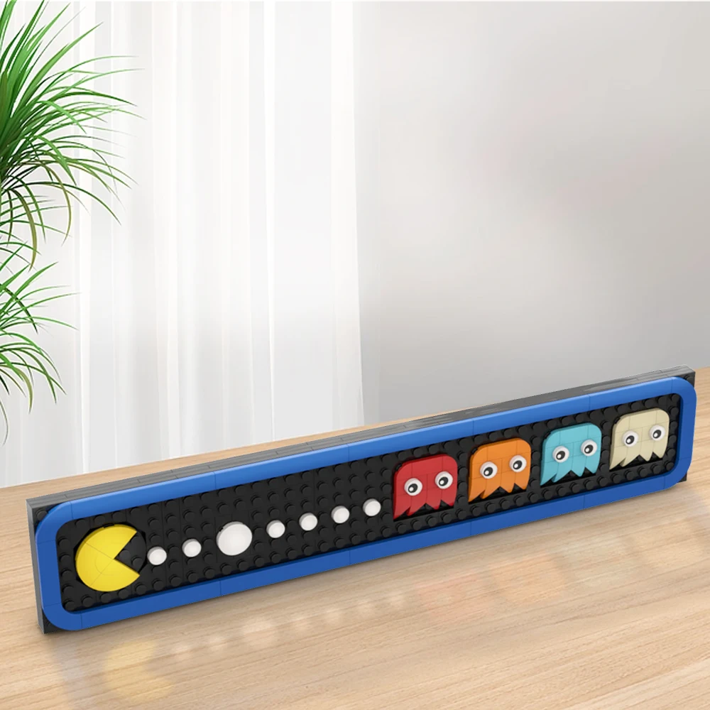 

MOC Pacman Frame Classic Arcade Game in Electronic Games Building Blocks Creative Model Set Blocks Toys Children's Gifts