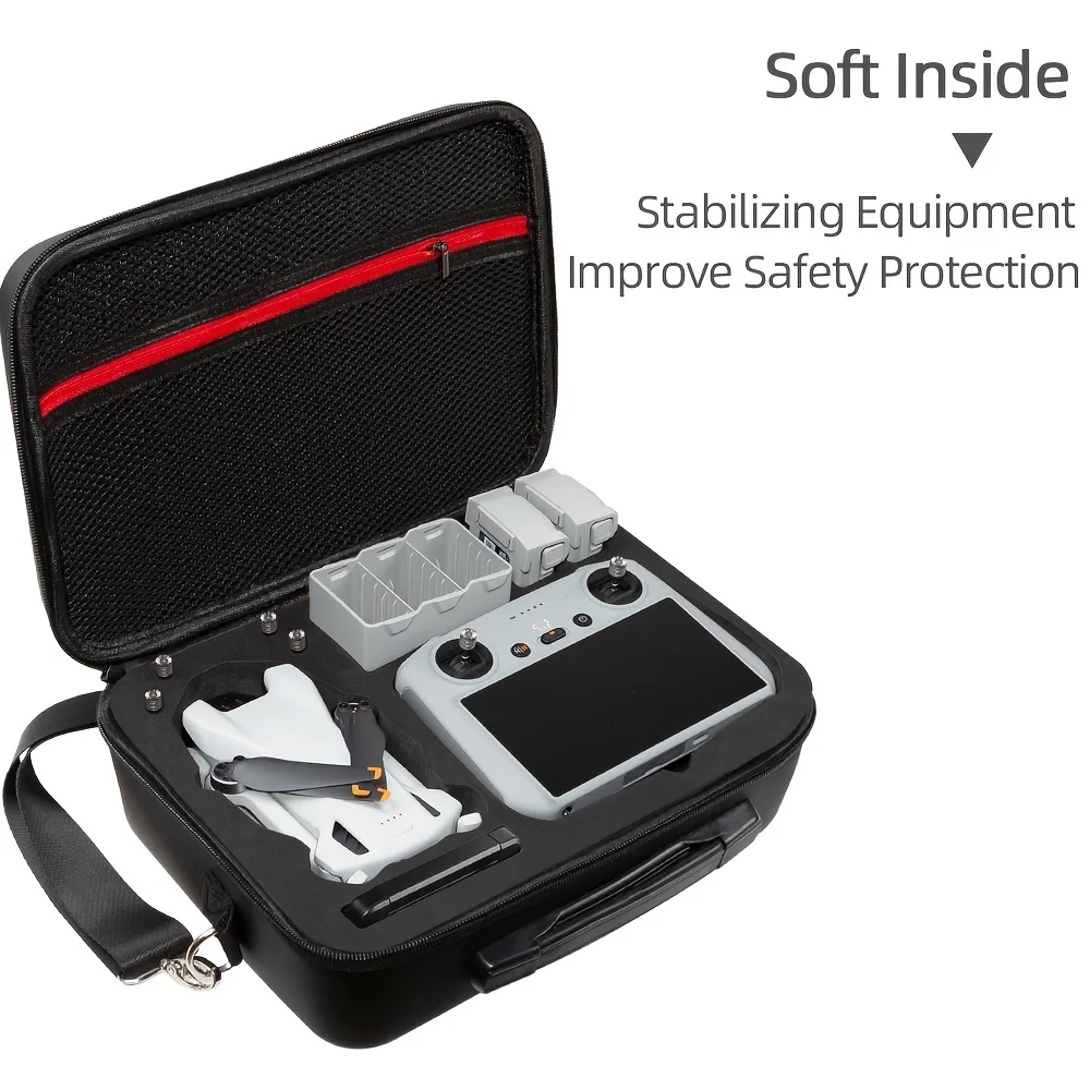 For DJI Mini3 Pro Storage Bag DJI Rc Remote Controller Portable Carrying Box Black Case Handbag Smart Controller Accessories Bag