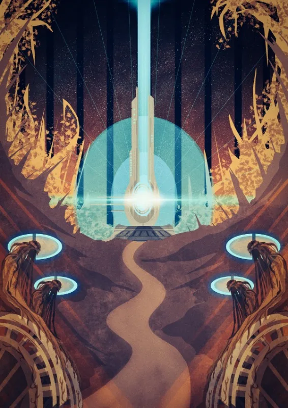 Mass Effect Citadel Gateway Poster – A Portal to Galactic Adventures 7