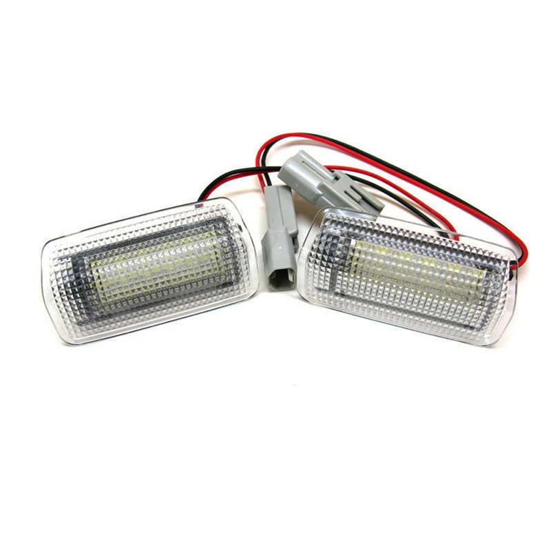 렉서스 ES 시리즈용 LED 인테리어 램프, 12V, ES250, ES300h, ES350, 2007-2018, 화이트, 언더 도어, 발판 조명 어셈블리