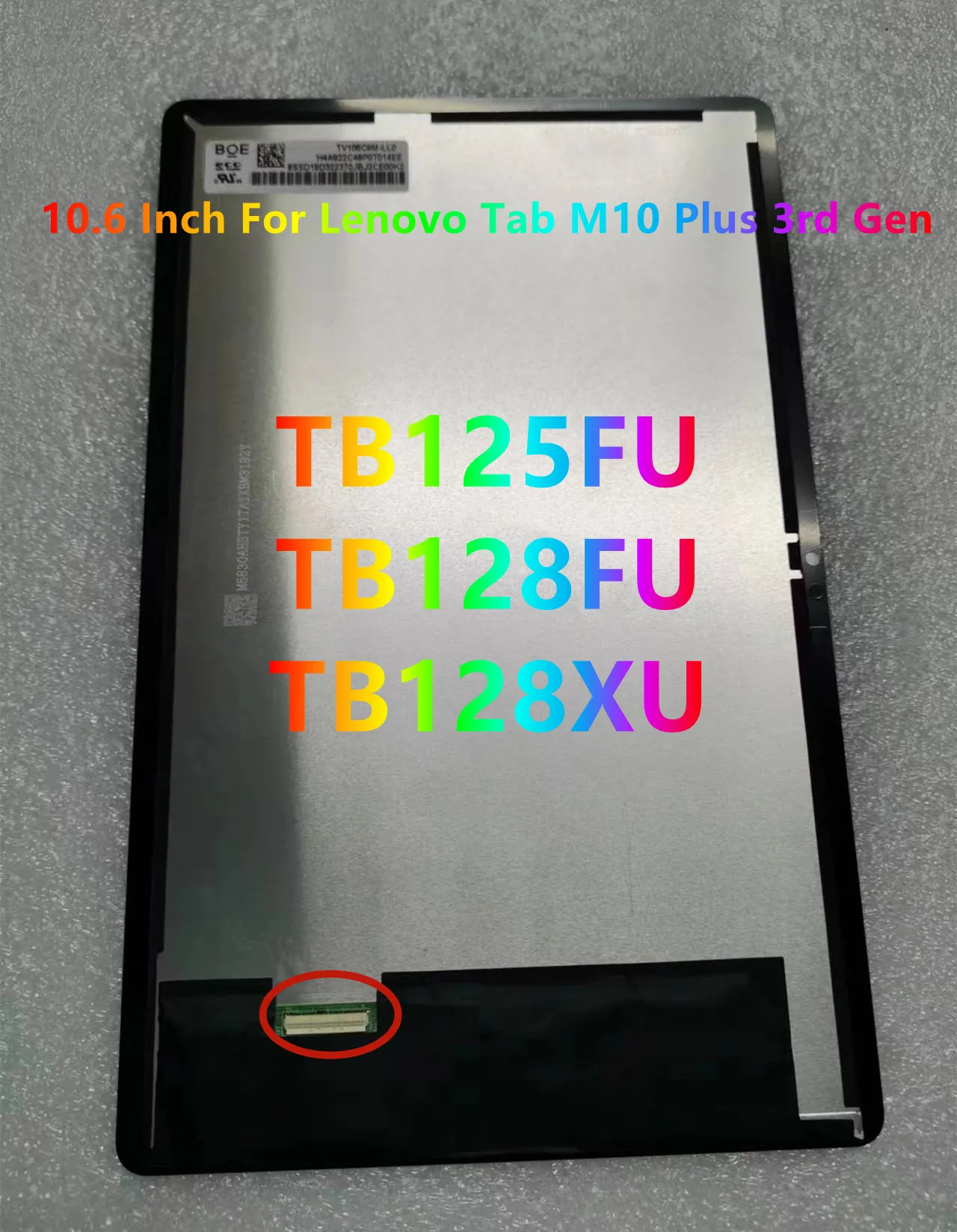 Original 106 para Lenovo Xiaoxin Pad 2023 M10 Plus 3ª Geração Tb128fu Tb125fu Tb128xu Lcd Display Touch Screen Digitizer Assembly - Imagem 4