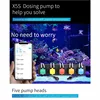 Kamoer X5S WiFi Programable Peristaltic Pump for Saltwater Marine Coral Reef Aquarium, Fish Tank Dosing Pumps, Wi-Fi Program, 2