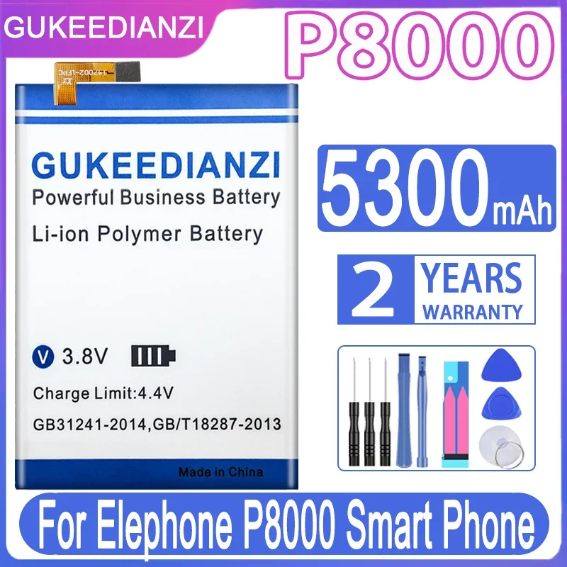Batteria 3150/6500Mah Per Elephone P3000/P5000/P6000/P7000/P8000 P9000 Lite/S3/S7/S8/A4/A5/A6 Mini/C1/Px/Vowney Lite/P8 Mini Max