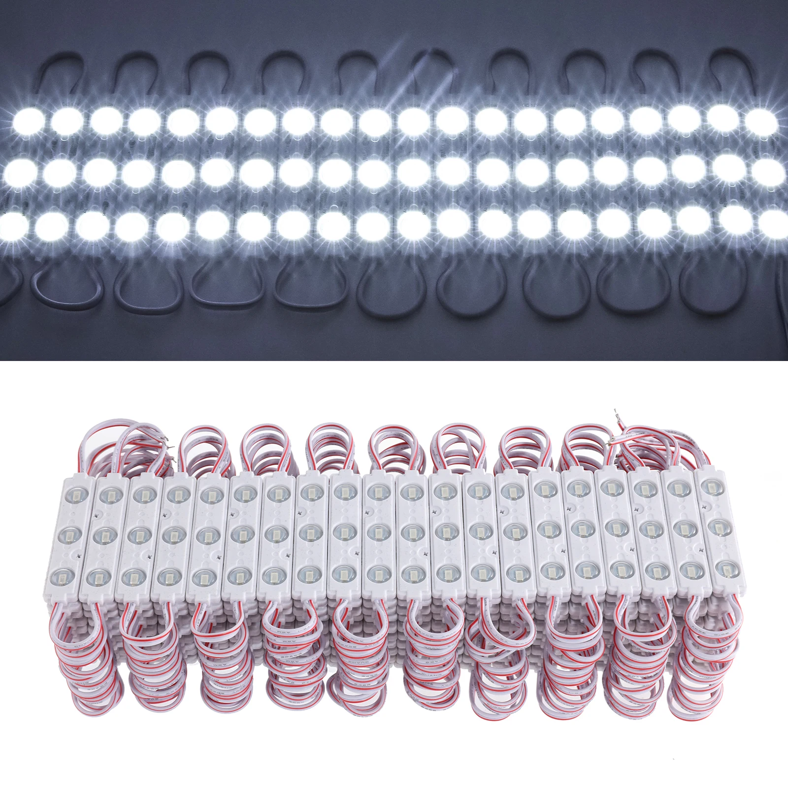 

200pcs 3LED Module 5630 5730 SMD40-45LMPer Led Module Advertising Light for Letter Sign Advertising with Tape Adhesive Backside