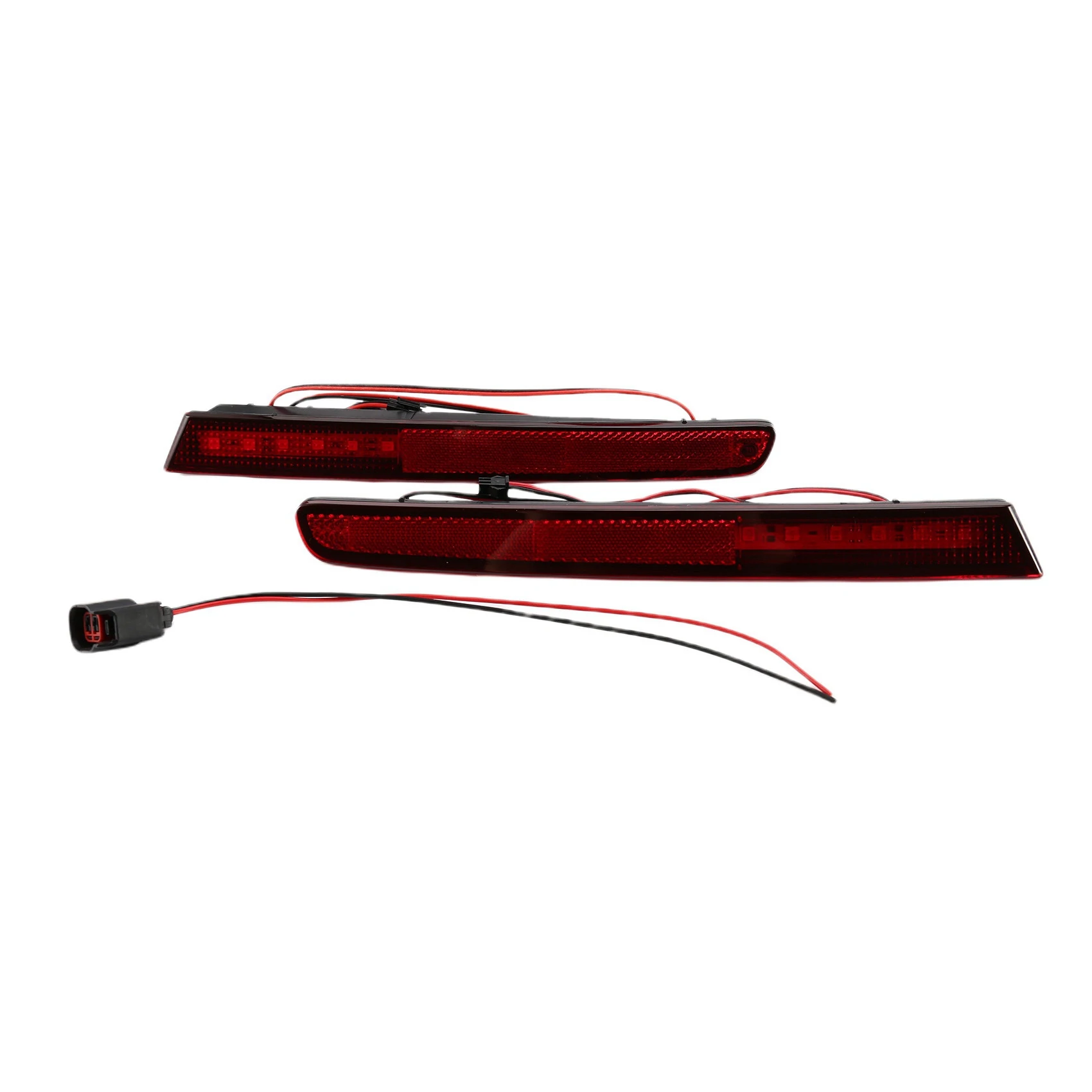 

1 Pair LED Rear Bumper Reflector Light Tail Signal Brake Rear Fog Lamp for Ford Explorer 2011-2014 Car Accessories