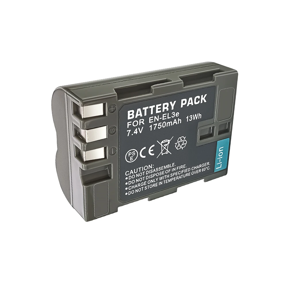 Batteria EN-EL3E Compatibile Per Nikon - 2200mAh, Per Modelli D30, D50, D70, D80, D90, D100, D200, D300, D300S, D700 - Foto 12