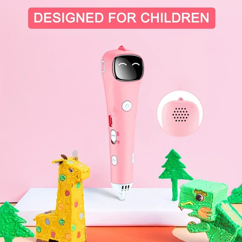 Wireless 3D Printing Pen for Children Low Temperature 3D Drawing Pen with PCL Filament Toys for Kids Gift DIY Drawing Doodle New