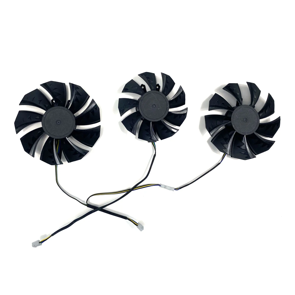 Фото Новый вентилятор охлаждения Tomahawk GeForce RTX 3080 3090 3070 TI для цветного RTX3090 RTX3080 RTX3070 TI RTX3060 75 мм 85 мм вентилятор GPU №3