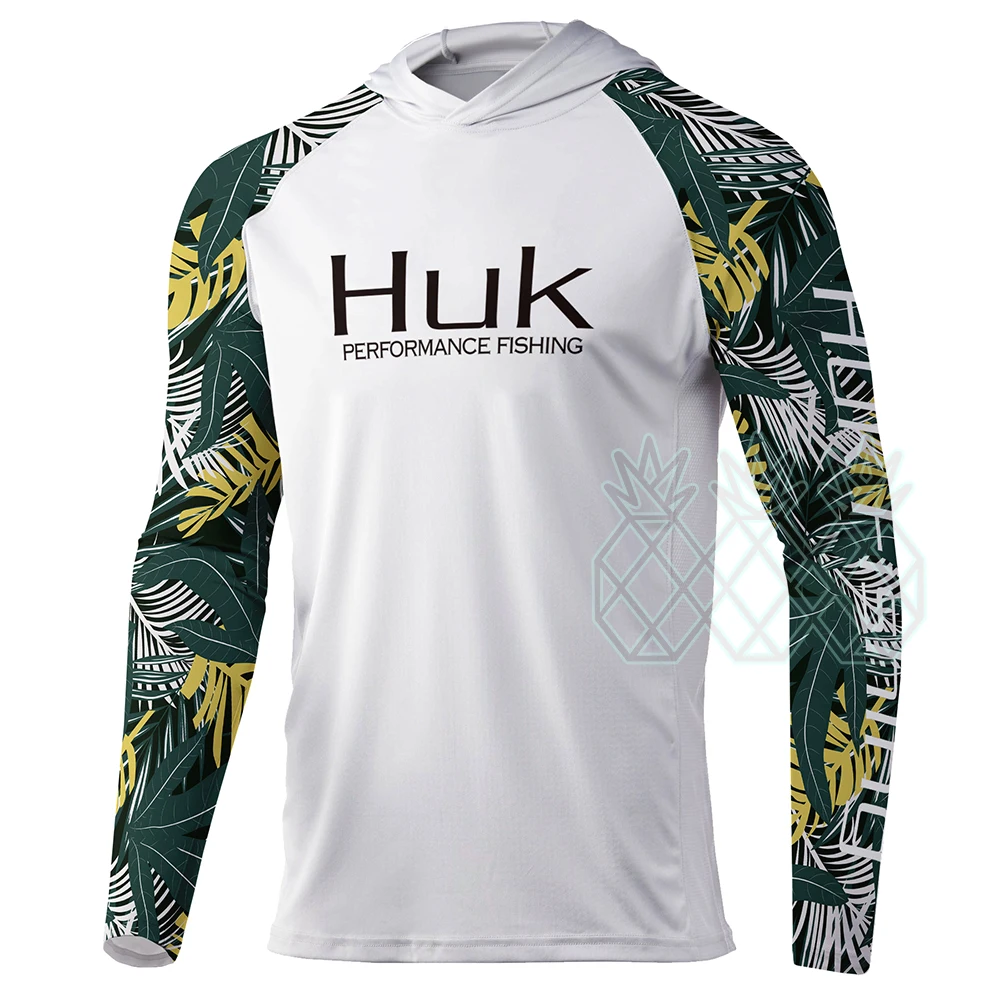 HUK Fishing Hoodie Shirts Long Sleeve Quick Dry Sweatshirt Summer  Breathable UV Fishing Clothing Camisa De Pesca Breathable Tops