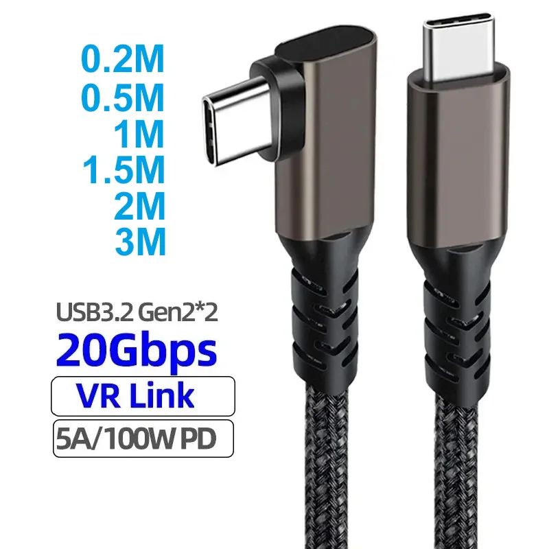 High-Speed USB-C Cable - 100W Power Delivery, 4K Audio/Video, 20Gbps Transfer