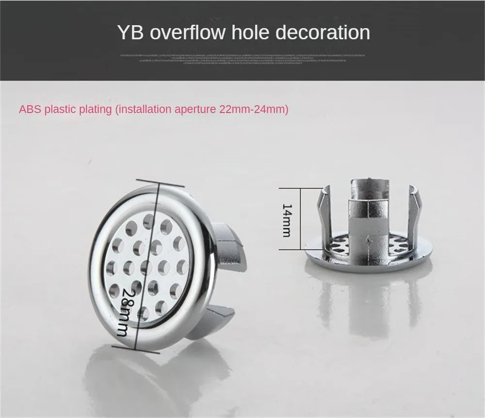 Description Picture 5 of itemOverflow Ring Plug Anti-crack Round Basin Drain Sink Hole Overflow Cover Durability Sink Hole Water Hole Overflow Cover Decorate
