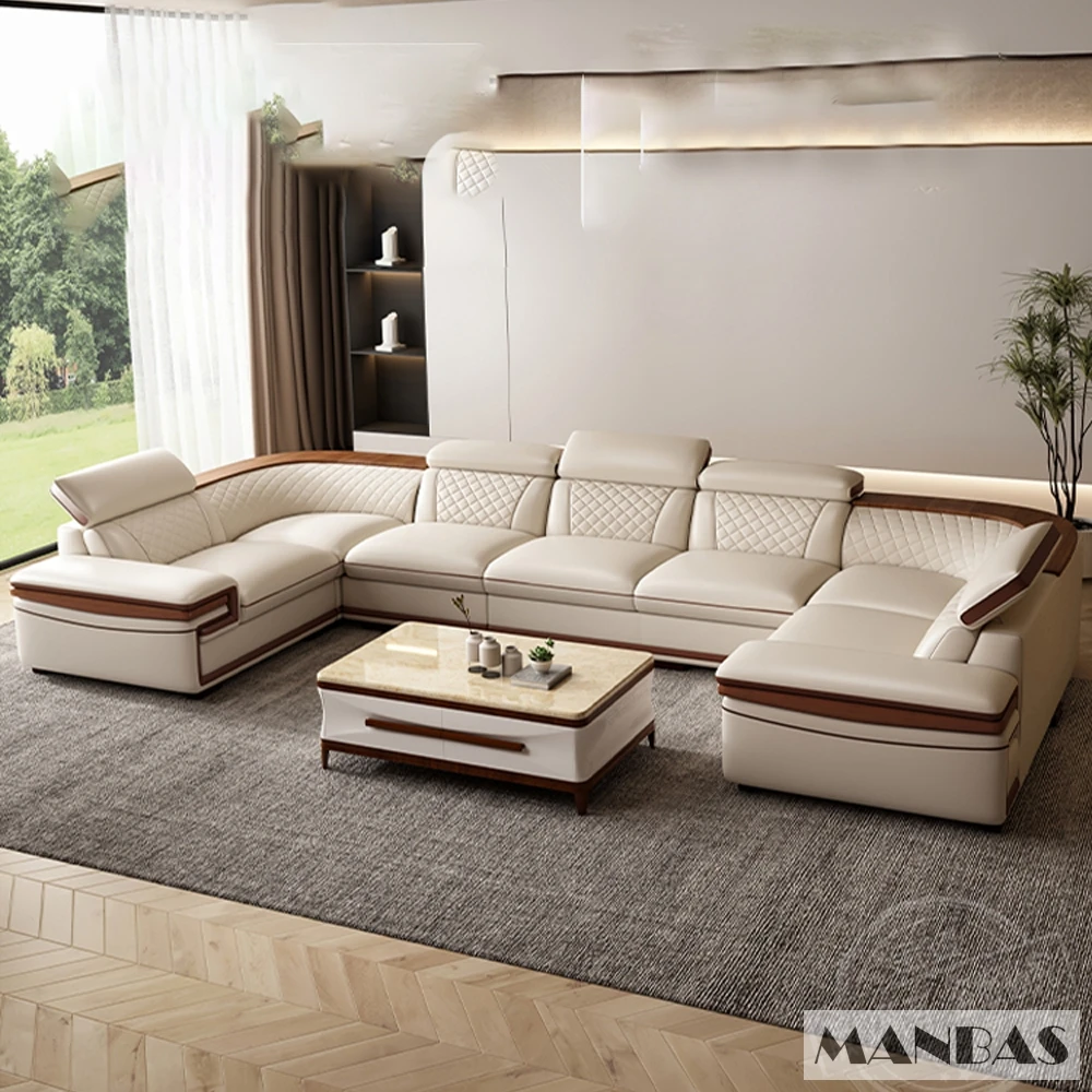 Italian Leather Sofa Set 2