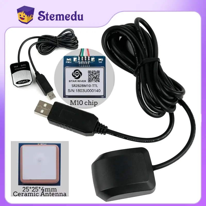 M10 G-MOUSE GPS Module with Flash CH340 USB to TTL GPS+Beidou+Galileo+QZSS Positioning Module for Car Boat Laptop Navigation DIY image 1