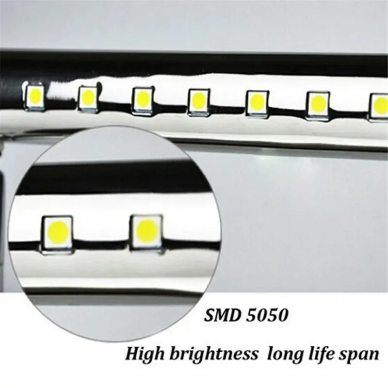 LED Bathroom Vanity Light Fixtures on/Off Stainless Steel Make-Up Mirror Wall Lamp 3w 5w 7w Picture Front Sconces Lighting 4