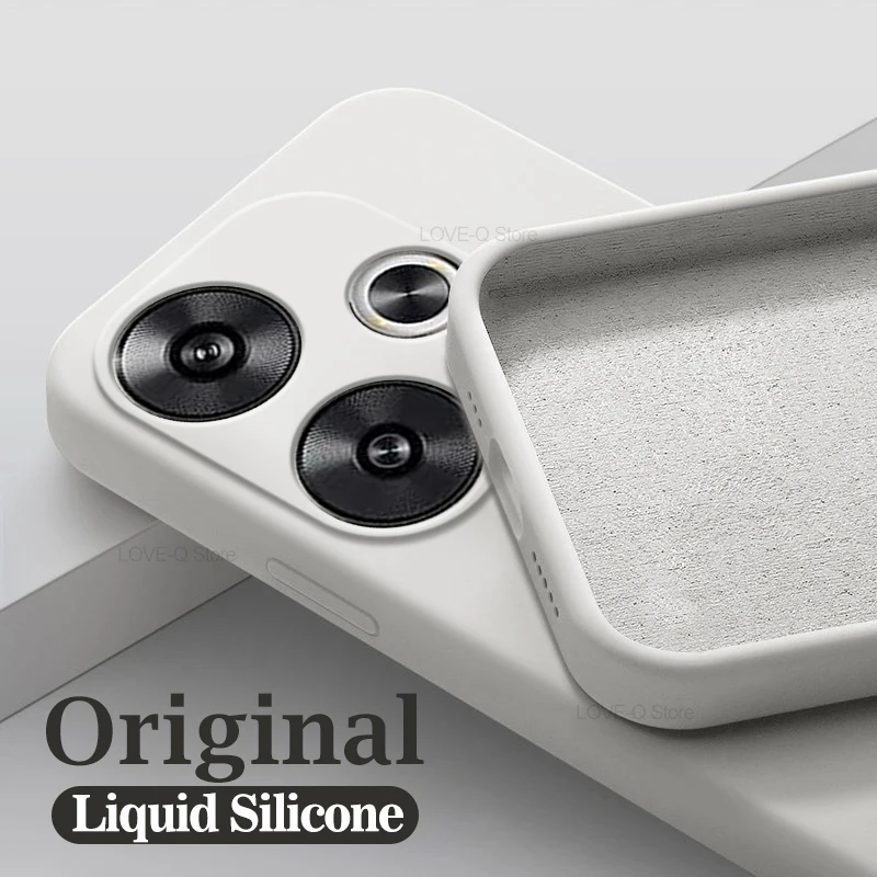 Original Liquid Silicone Shockproof Phone Case - Soft Cover