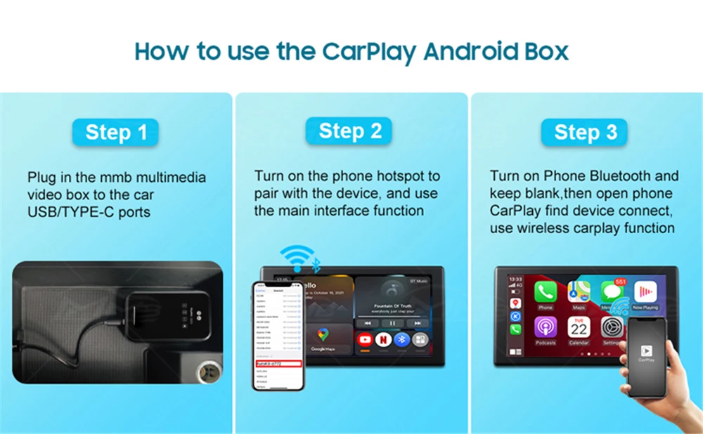 Carplay ai box android plus android 13. Mmb ai box android.