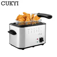 Household/Commercial Electric Frying Machine 1.5L Multifunctional Smokeless Deep fryers French Fries Maker Constant temperature 1