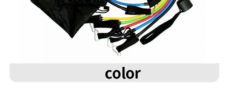 11 stücke TPE Widerstand Band Set Fitness Band Pull Seil Elastische Trainingsband Mit Tür Anker Griffe Tragen Tasche Beine knöchel Riemen – Detail 9