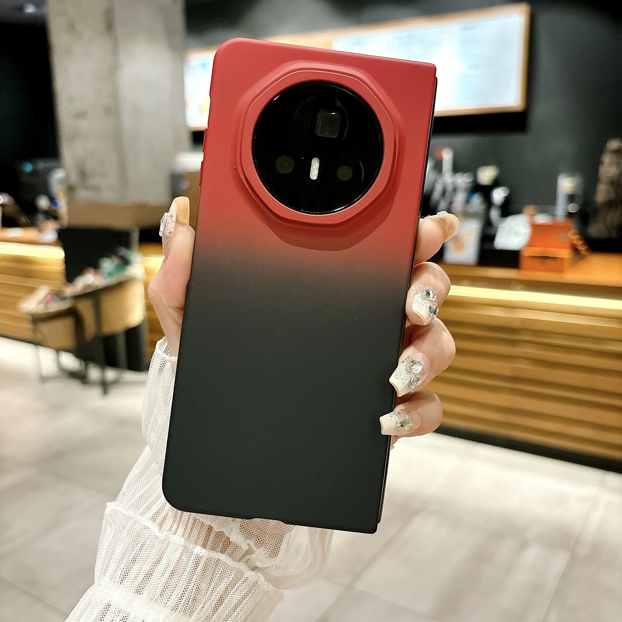 Two-Tone Gradient Shockproof Phone Case - Protective Back Cover