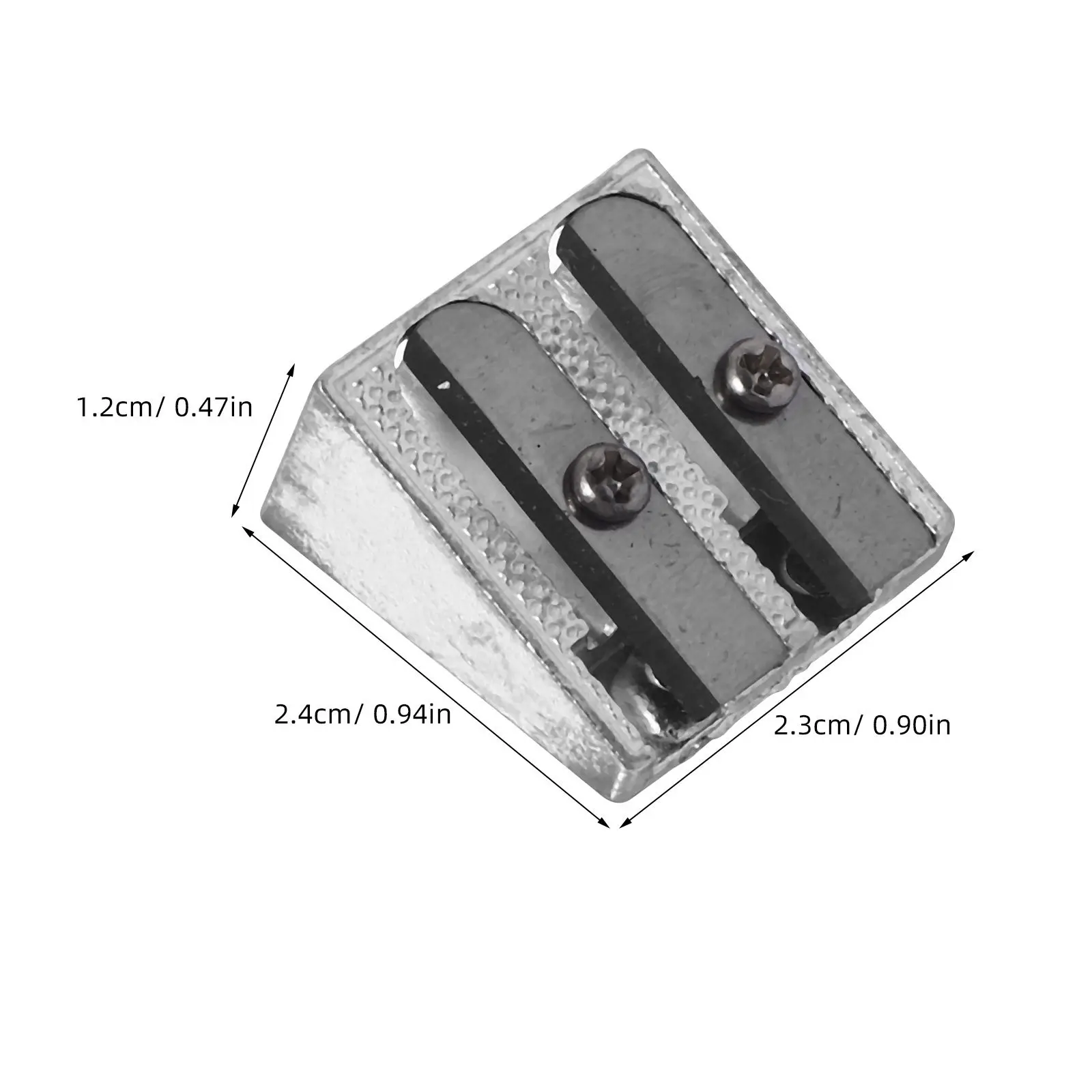12Pcs 알루미늄 합금 수동 연필깎이 학교 사무실 예술가를 위한 소형 연필깎이 훌륭한 솜씨 비용 효율적