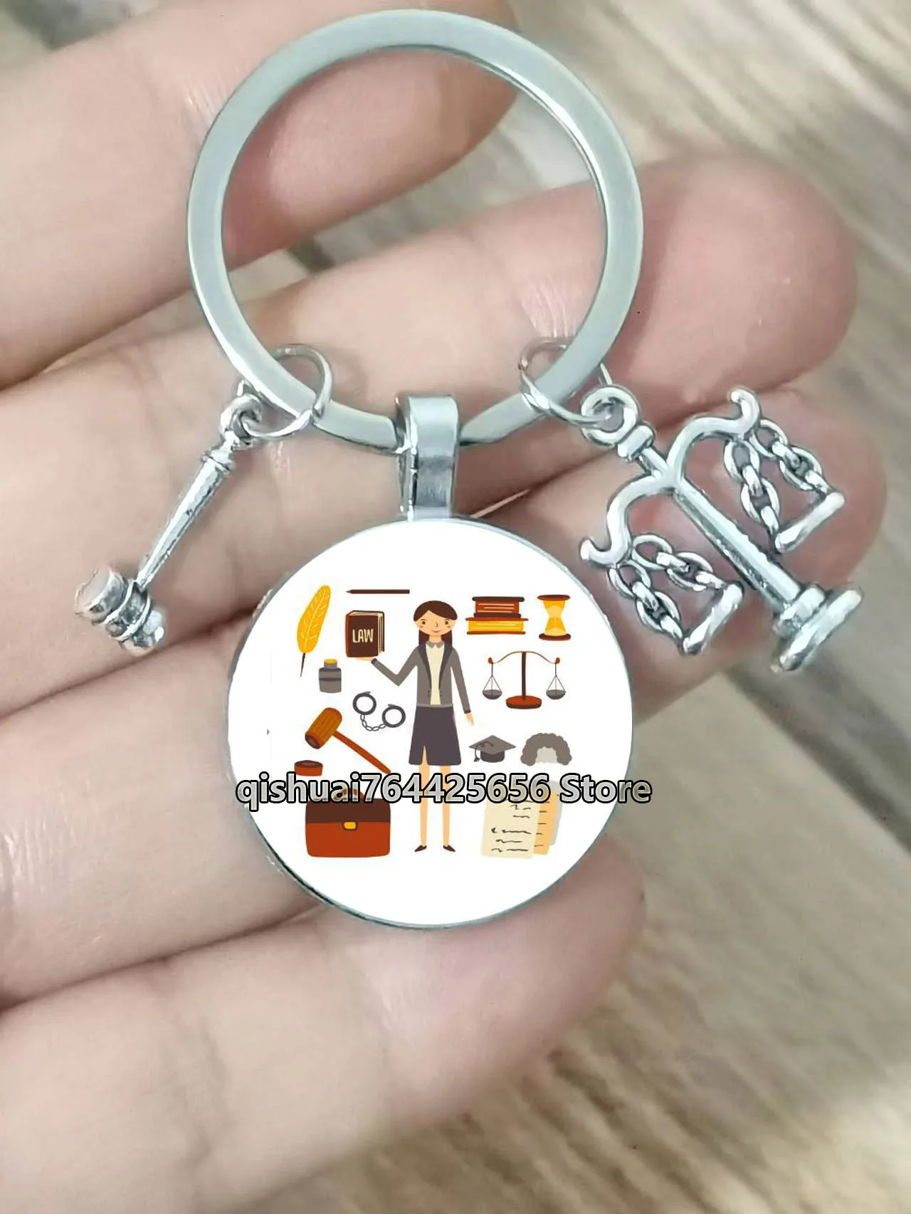Portachiavi per avvocato fai-da-te, portachiavi in scala legale, portachiavi con martello penale, regalo per studenti della scuola di legge, portachiavi con Logo legale  36