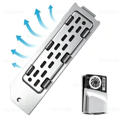 Aluminum Breathable Heat Dissipation Cover for M.2 SSD Expansion Slot (Black)