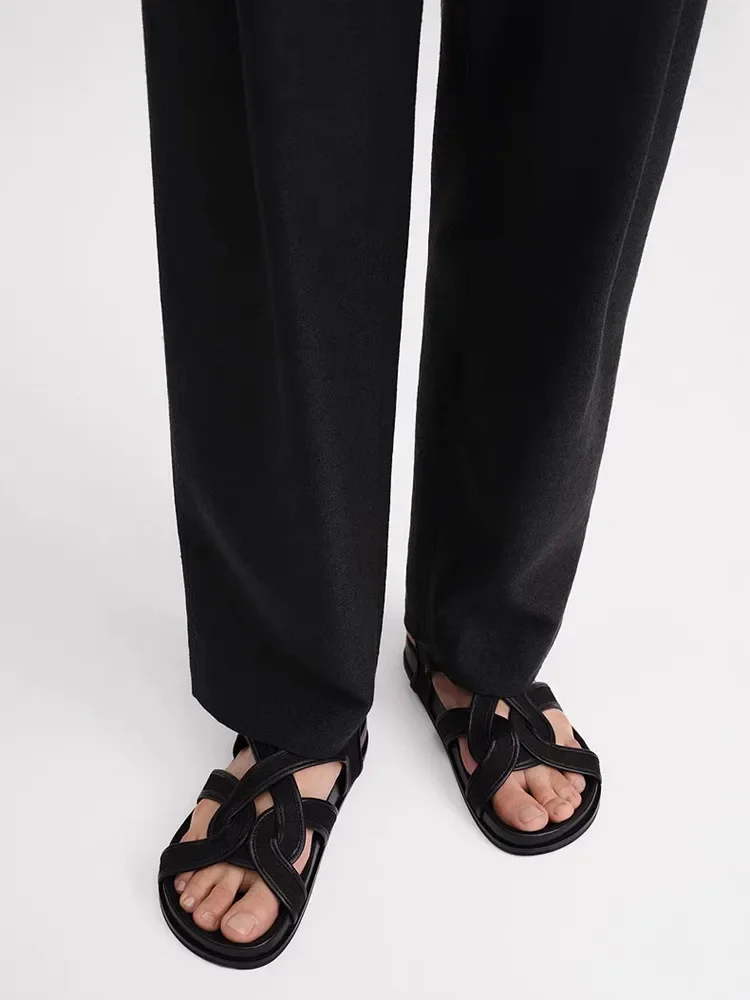 

Women Shoes Beach Thick Sole Comfortable and Soft Summer Woven Sandals