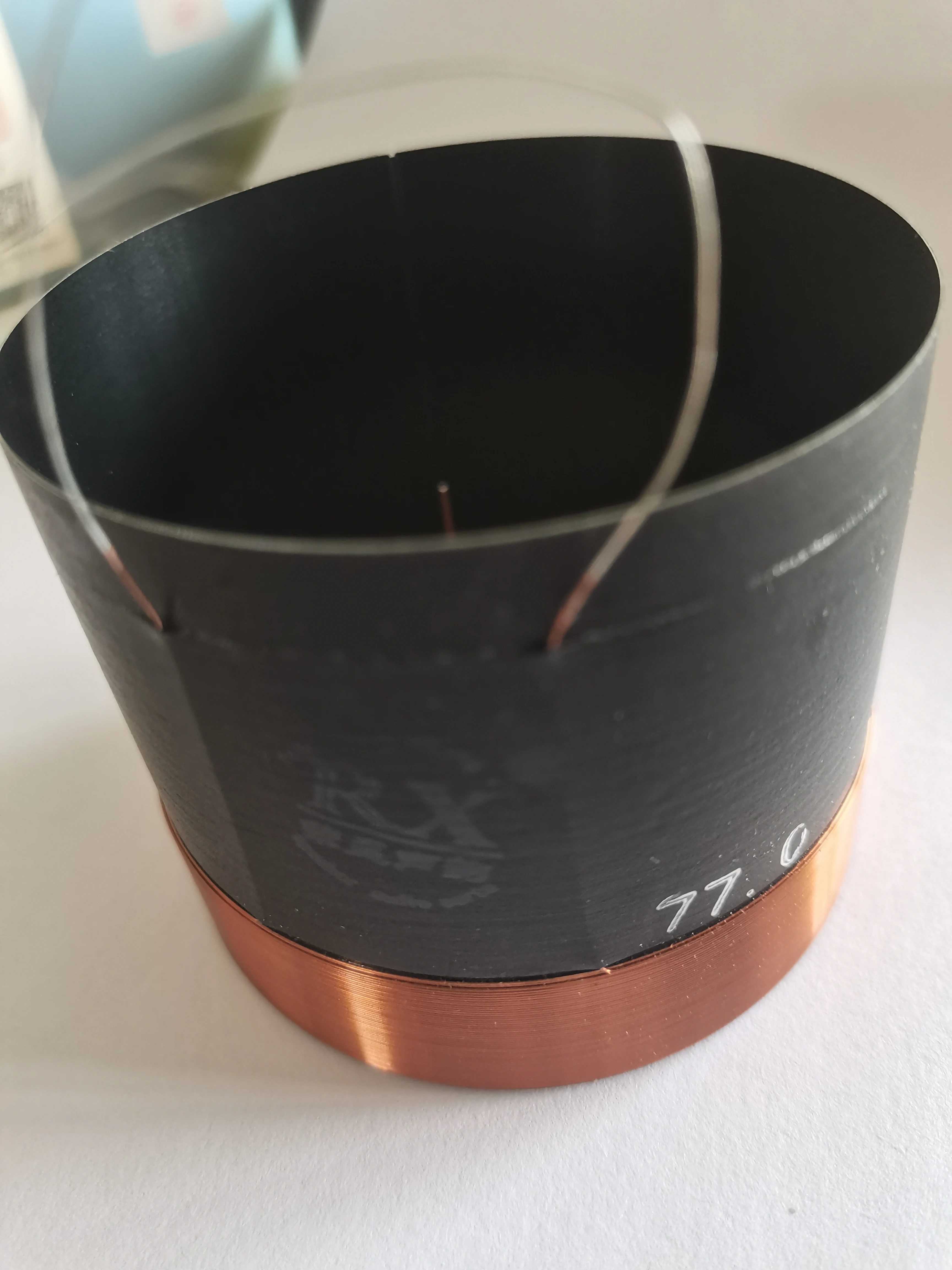 1 unit ID: 77mm 8 ohm woofer bass loudspeaker voice coil 2 layer winding