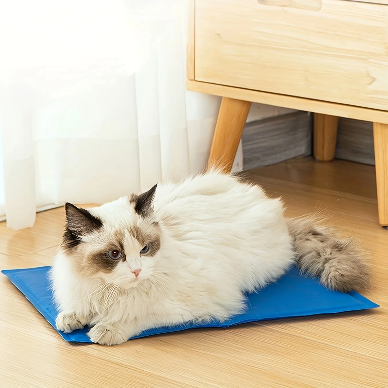 1pc-Pet Cooling Pad, Self-Cooling Dog Bed Mat, Summer Heat Relief Dog Cushion Mat Sleeping Blanket_voghion.com