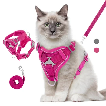 Reflective Cat Harness Set 7