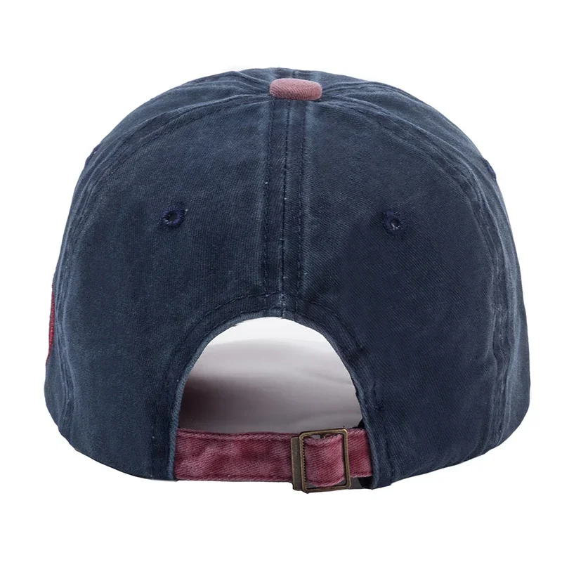 Unisex Washed Cotton Vintage Cap Canada Big Maple Leaf Embroidery Baseball Cap Men And Women Outdoor Sports Hats