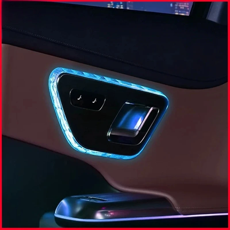 메르세데스 벤츠 C GLC E 클래스 W206 X254 W214 크리스탈 자동차 도어 라이트 프레임 장식 스티커 인테리어 개조 액세서리
