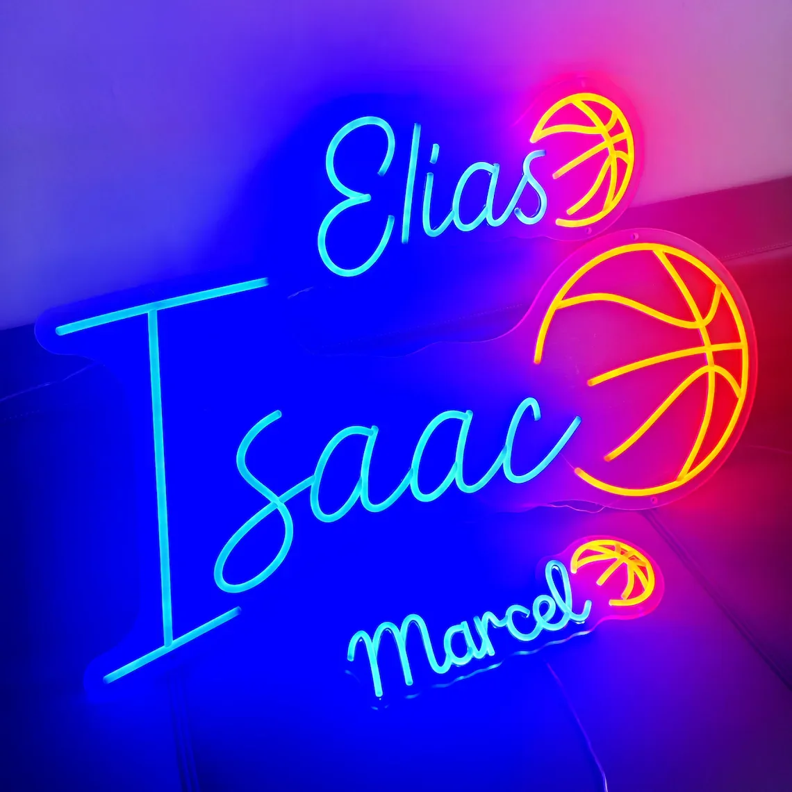 Specchio LED Personalizzato Con Nome Per Appassionati Di Calcio - Lampada Da Parete A Forma Di Specchio - Regalo Sportivo