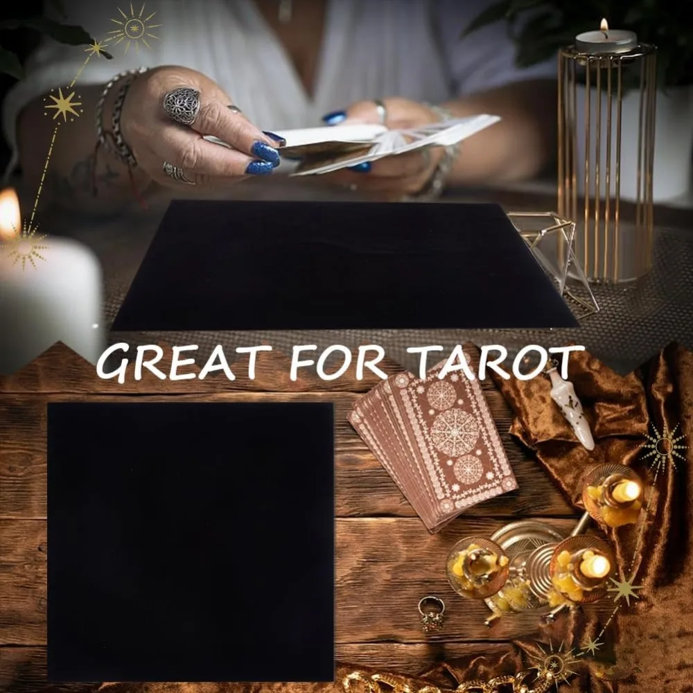 Tzxncbzxc Elegant Tarot Cloth Versatile Tarot Mat Smooth Texture 並行輸入品 : VINTORKY Elegant Tarot Cards Bag Tablecloth Prop 66cm