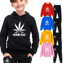 

Children 2 Piece Set jogging Kids Hoodies Pants Letter Brand Printed Sportswear Suits joggers Boys Girls Hoodie Sets Tracksuits