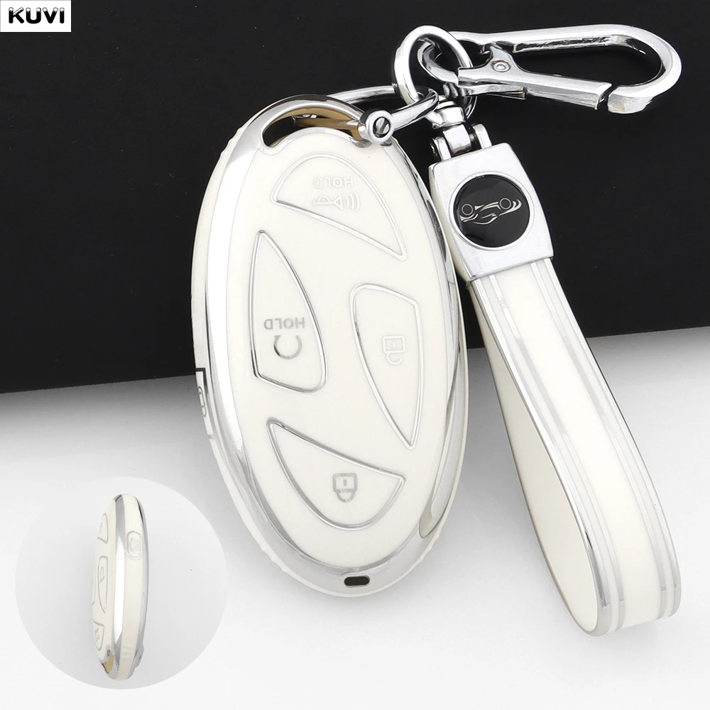 Premium 5-Button TPU Car Smart Key Protector Cover