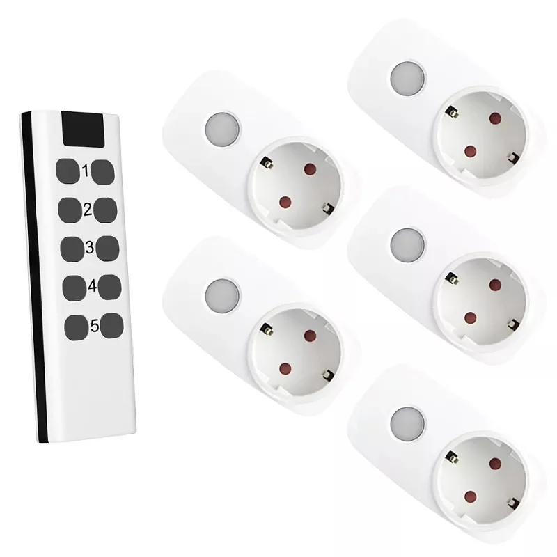 433 Mhz Telecomando Universale Interruttore Rf Francese Eu Smart Socket Spina Di Alimentazione 15A Prese Elettriche Programmabili Home Assistant