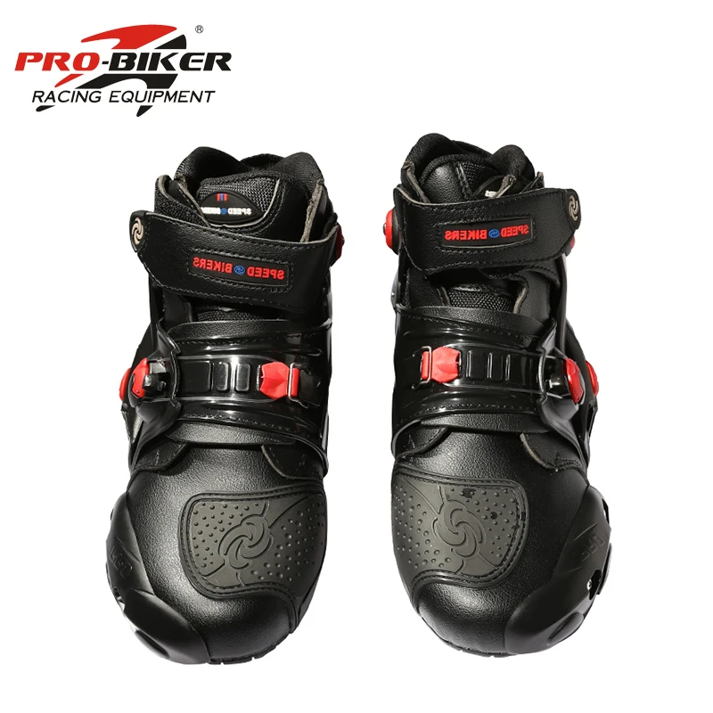 Motorcycle Shoes Motorcycle Boots Pro biker ankle leather Motobotinki motorcycle boots men racing bota moto motor bike shoes motorboats for motocross A9003