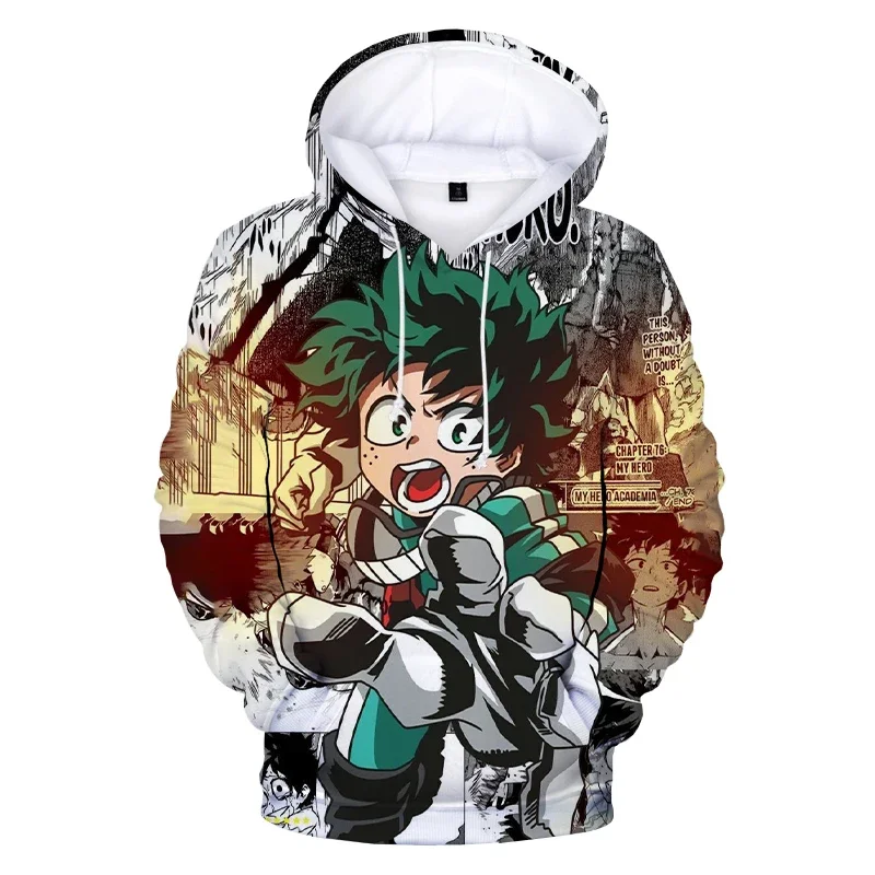 

My Hero Academia 3D Printed Hoodie Sweatshirts Deku Print Harajuku Oversized Hoodies Men Women Autumn Fashion Casual Pullover