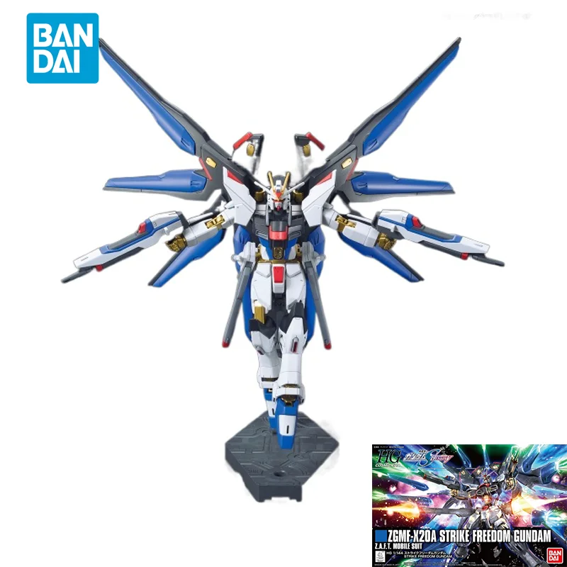 Spot Consegna Diretta Bandai Originale Anime Gundam Modello Hg Zgmf-X20A Strike Freedom Gundam Action Figure Assembly Toys For Kids