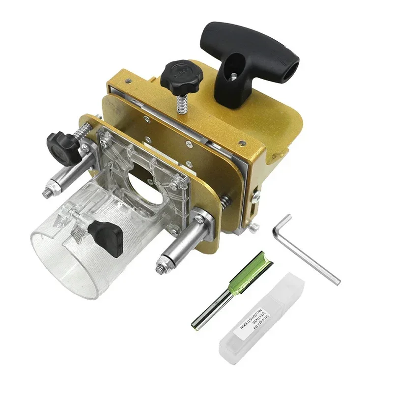 

2 in 1 Connector Slotted Bracket Invisible Fastener Punch Positioner Linear Rail Woodworking Tool