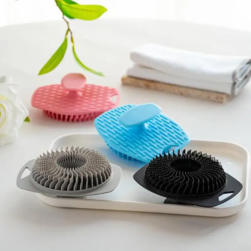 Description Picture 5 of itemHome Cleaning Massage Bath Scrubber olorful Soft Silicone Exfoliating Brushes Back Brush Body Shower Clean Use
