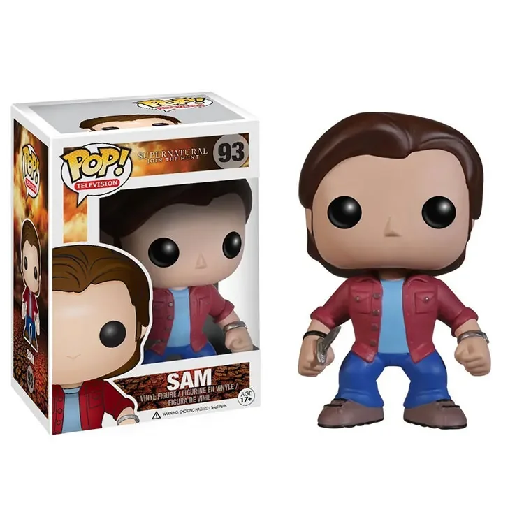 thumbnail image 5 of Nuevo Funko POP Television Supernatural Join the Hunt Sam 93# Dean 94# Castiel 95# Crowley 200# Figura de vinilo Modelo Muñecas Juguetes, 5 of 5