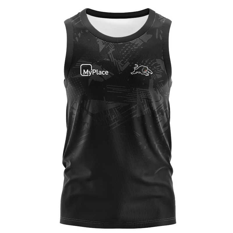 thumbnail image 1 of Camiseta de rugby de entrenamiento de local y visitante Penrith Panthers Anzac 2024, chaleco de calentamiento (nombre y número personalizados), 1 of 5