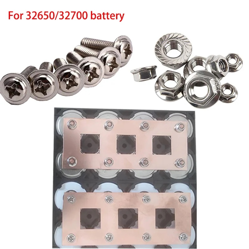 32650 32700 Lithium Battery M4 Screw Nut Spacer 32650 Lifepo4 Battery