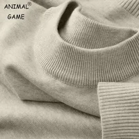 New Mens Casual Mock Turtleneck Sweaters Long Sleeve Thermal Pullover Autumn Basic Lightweight Streetwear Knitted Coat Tops 1