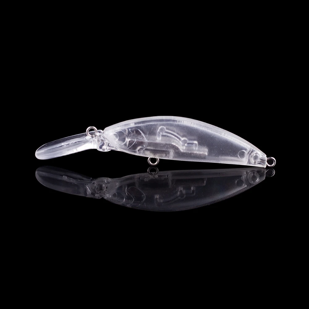 

Hanlin 10/20pcs 7.5CM 4.5G Mini Minnow Hard Plastic Baits DIY Wobblers Unpainted Slow Sinking Fishing Lures For Bass Pike Tackle