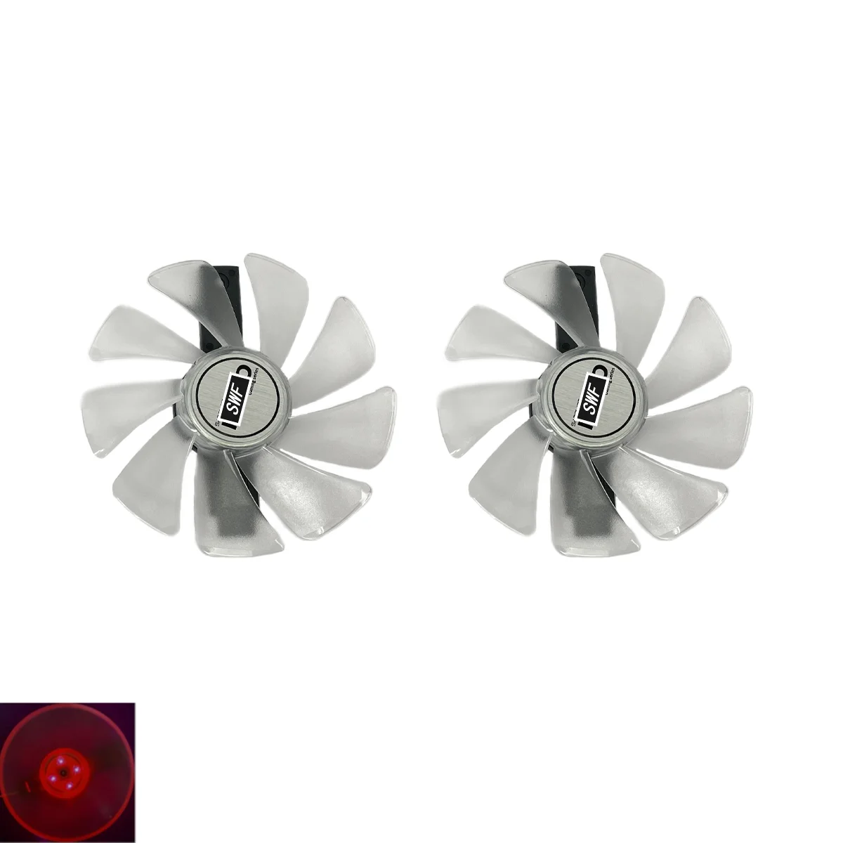 Ventilador Refrigerador para Placa Gráfica Cf1015h12d Fd10015m12d Ventilador Refrigerador para Safira Rx470 Rx590 Rx580 Rx480 Rx570 Nitro Special Edition Novo - Imagem 5