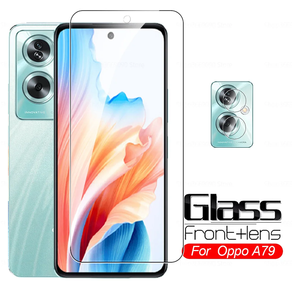 

Закаленное стекло для объектива камеры от 2 до 1, Защита экрана для Oppo A79, искусственное стекло для Oppo A79, A 79, 79A, 6,72 дюйма, CPH2553
